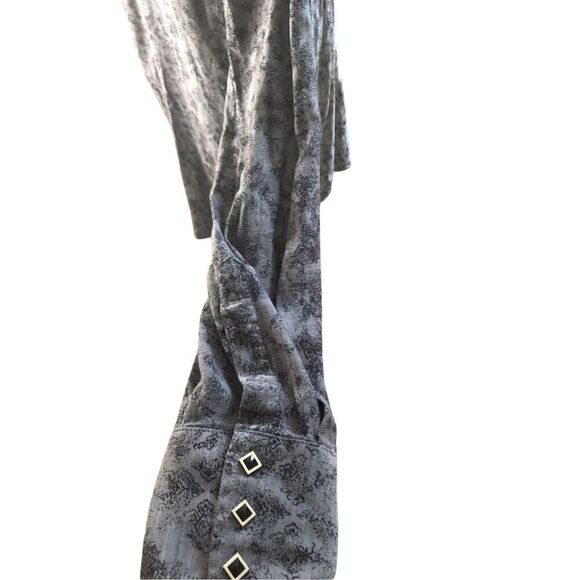 George Strait wrangler Pearl. Snap black and gray western shirt size XL - Picture 5 of 11